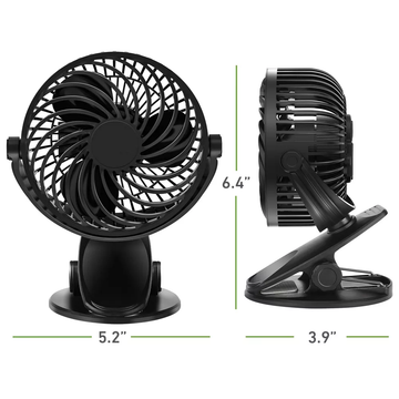 4 Inch Rechargeable Clip Portable Fan